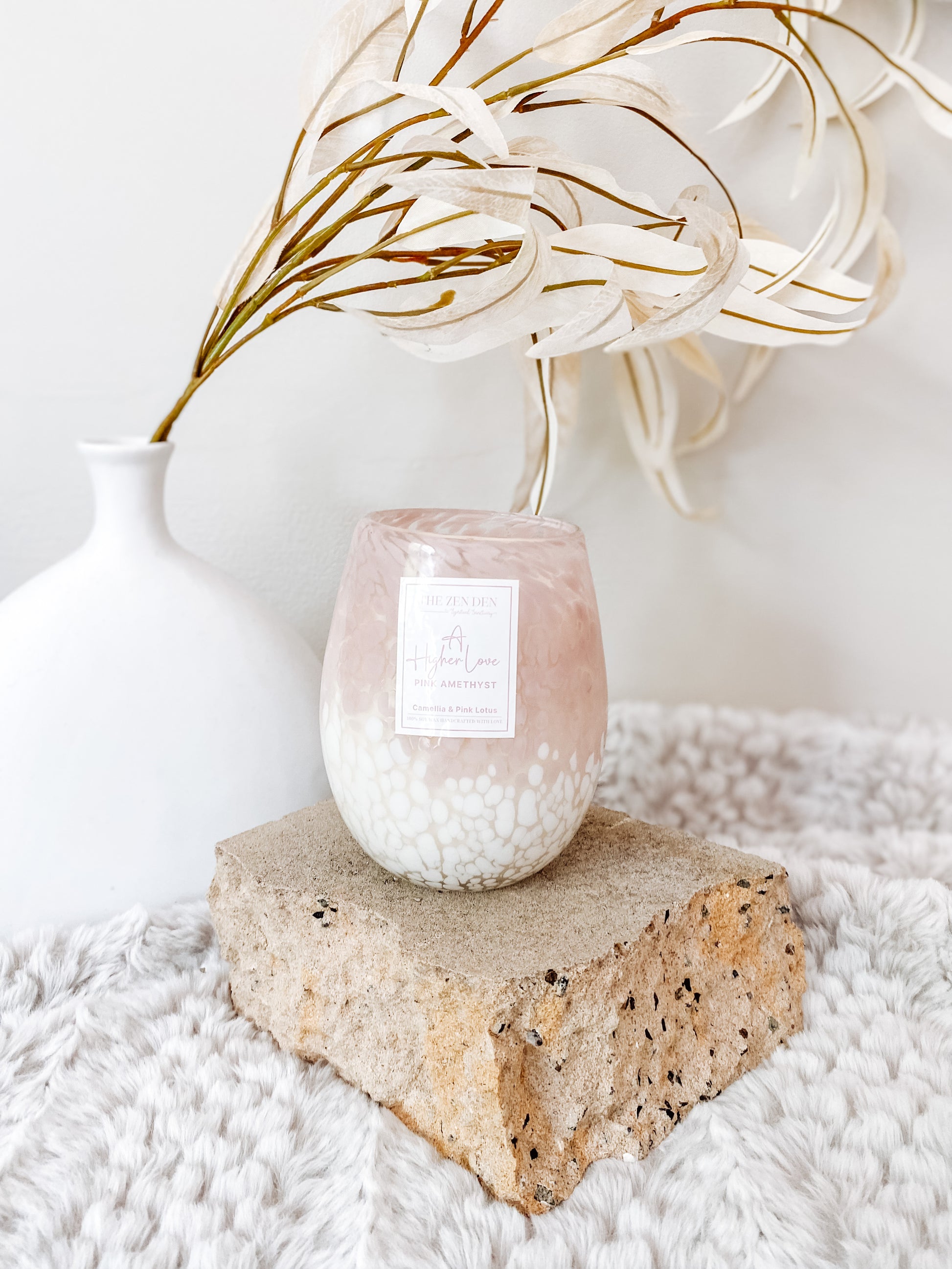 Love Crystal candle